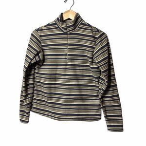Vintage Patagonia Capilene Womens Striped 1/4 Zip Pullover Fleece S